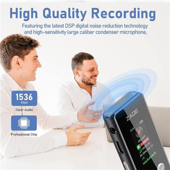 Voice Activated Recorder Spy Digital Audio 64 GB For With MP3 Player - Picture 4 of 6